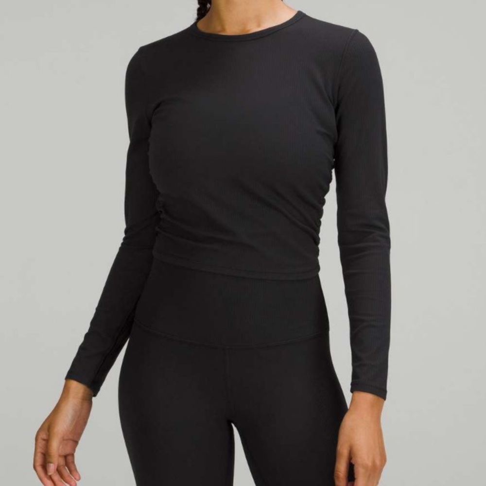 Lululemon All It Takes Long Sleeve Shirt *Ribbed Nulu
Black